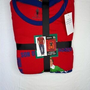 Elf Men's Red and Blue Sleep Set size XL new